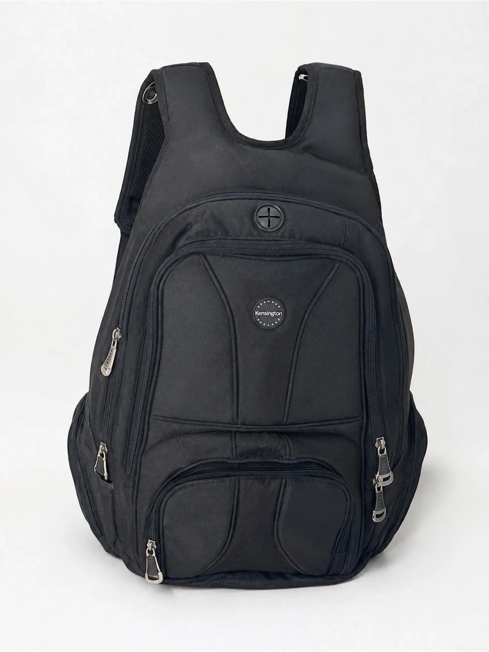 Kensington Black Men's Backpack with Multiple Compartments